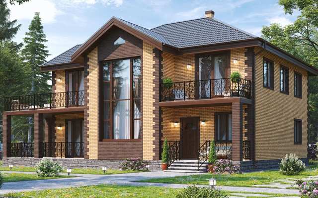 Проект дома из газобетона К222