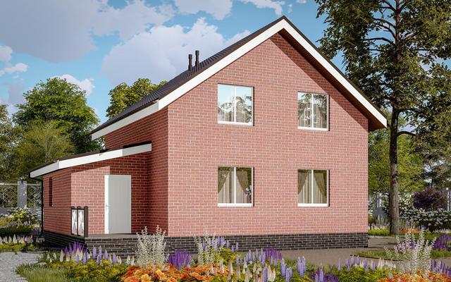 Проект двухэтажного дома 110 кв.м.