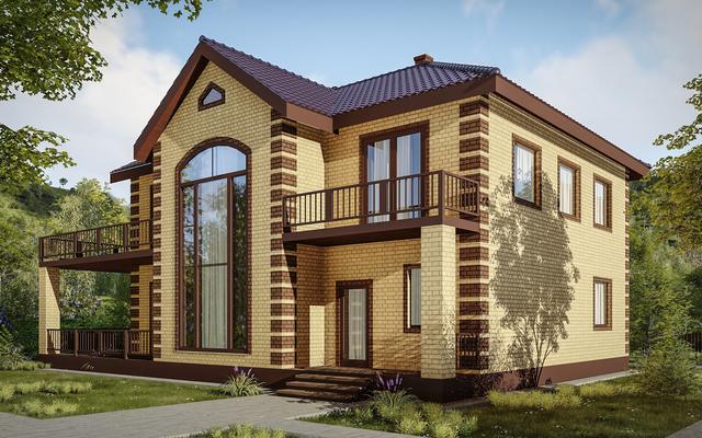 Проект двухэтажного дома 191 кв.м.